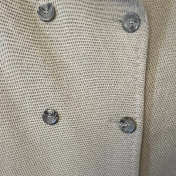 Sisley Italy Wool Blend Double-Breasted Trench Coat - Tan/Beige - Size 40 - Picture 7 of 9